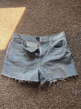 J. Crew Light Blue Distressed Denim Cutoff Shorts